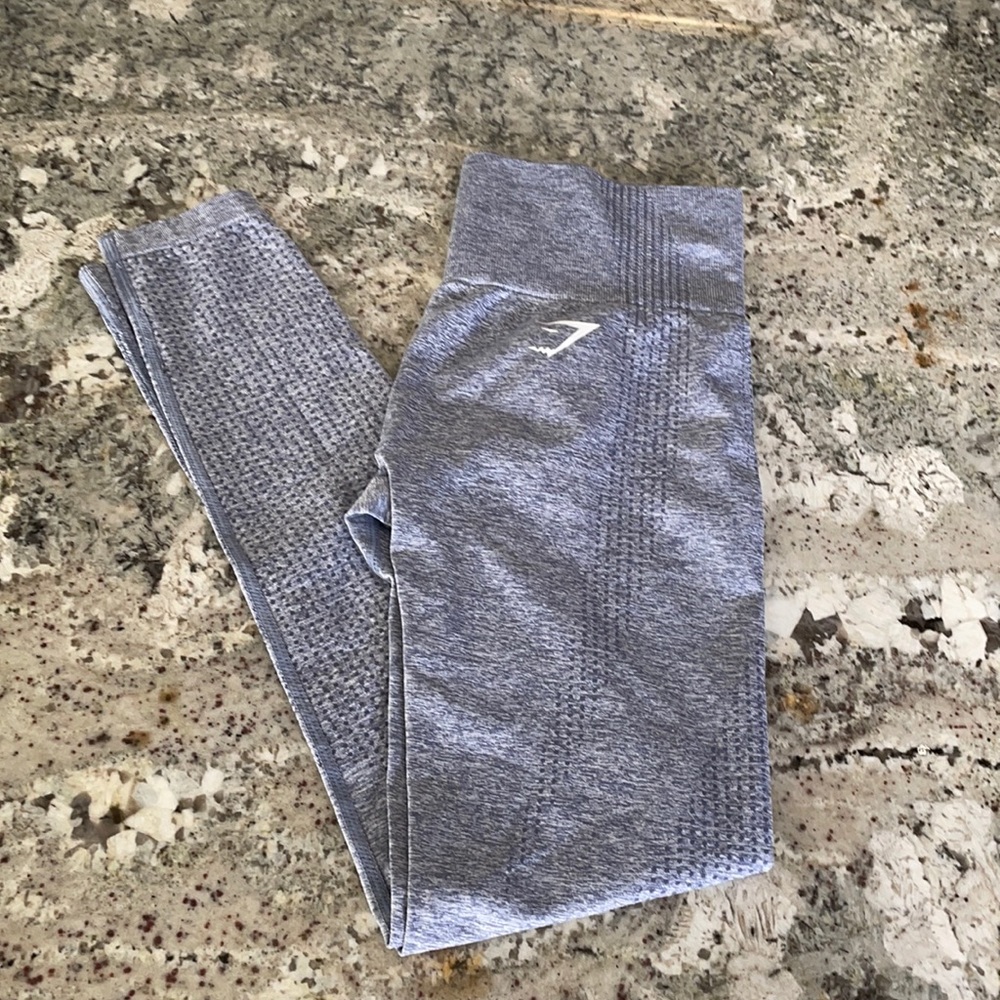 Purple gym shark pants